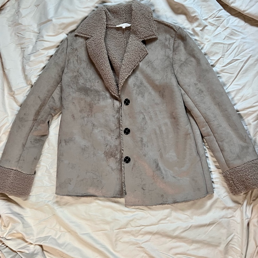 tan sherpa jacket